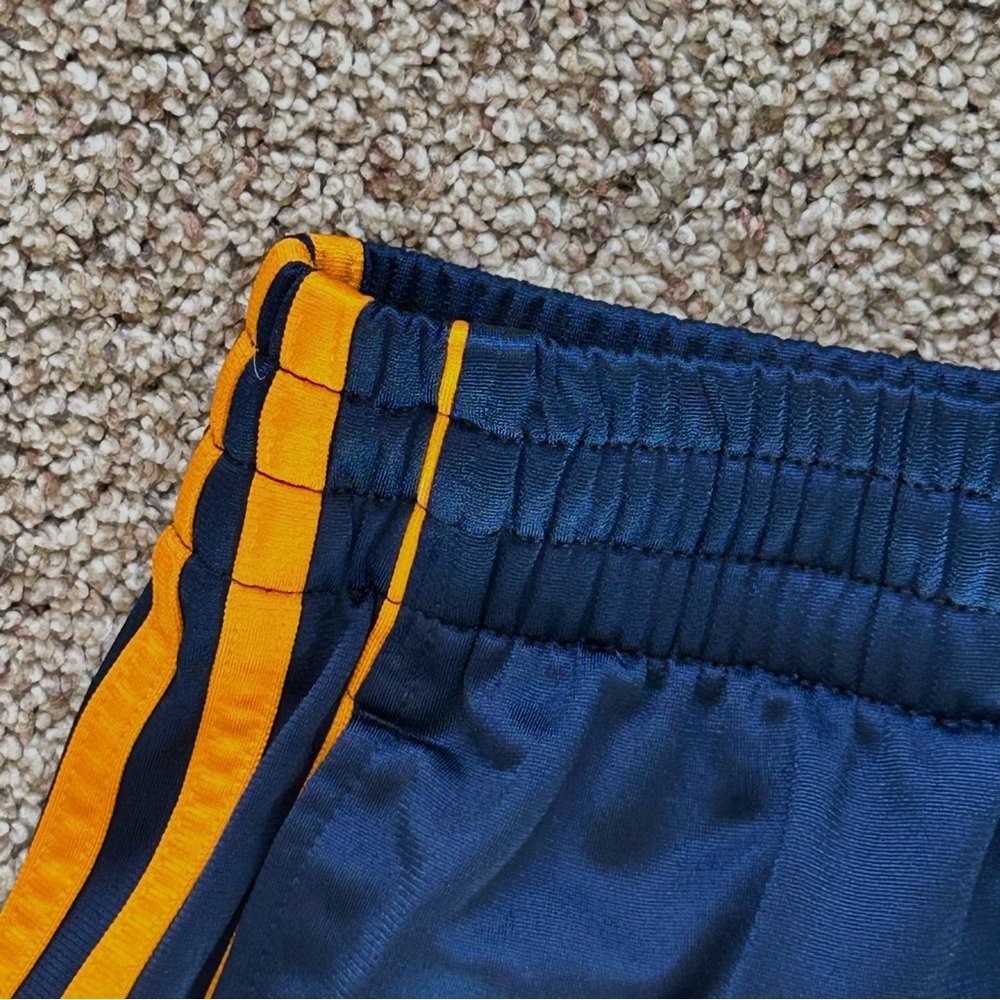 Adidas 3 Stripe Blue & Orange Activewear Track Pants Straight Leg Youth M 10/12 - Picture 8 of 14